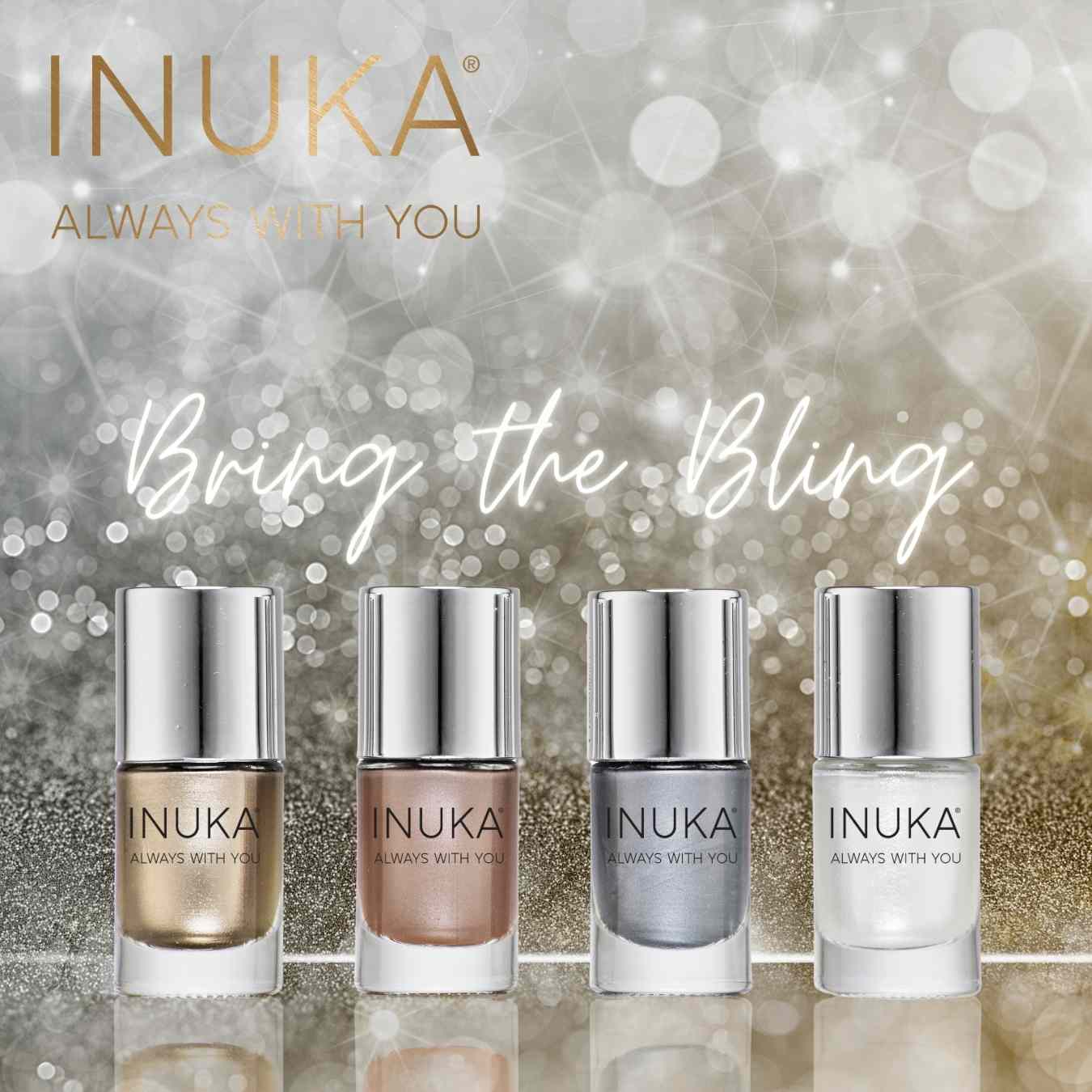 INUKA COLOUR STAY METALLIC RANGE NAIL POLISH - 11ML