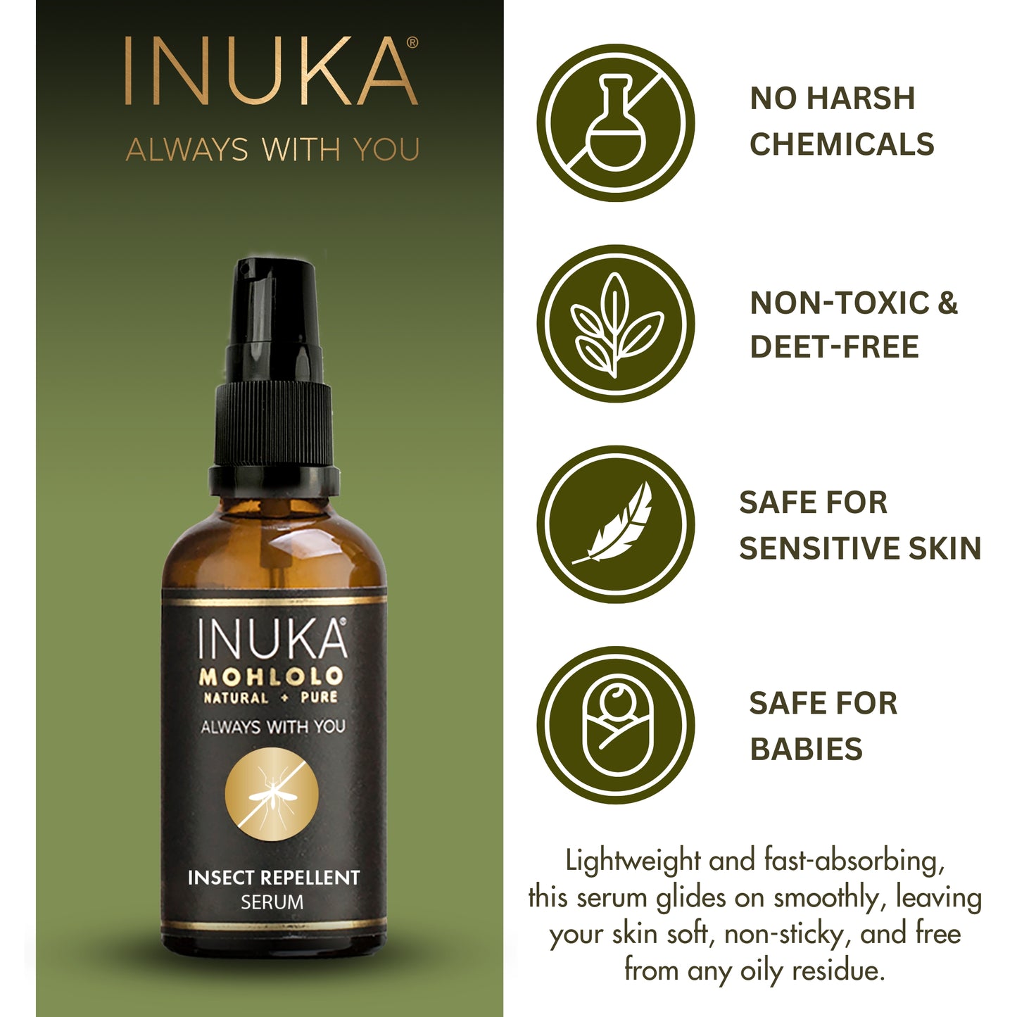 INUKA MOHLOLO INSECT REPELLENT SERUM - 50ML