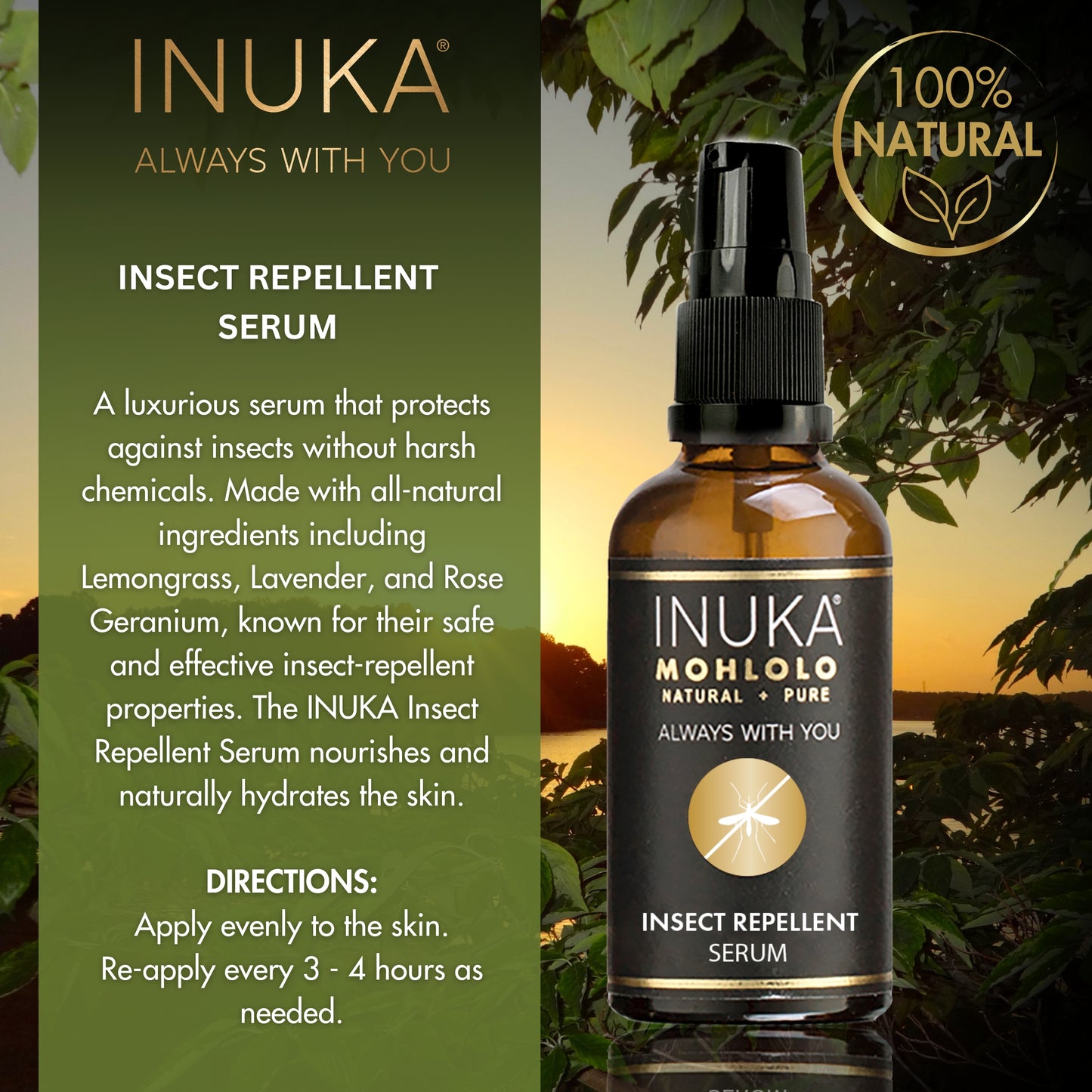INUKA MOHLOLO INSECT REPELLENT SERUM - 50ML
