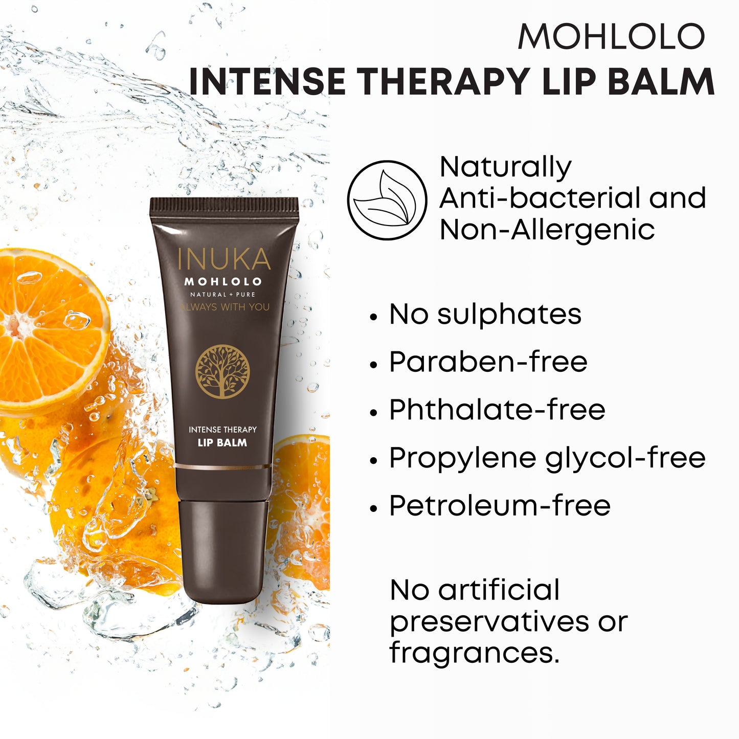 INUKA MOHLOLO INTENSE THERAPY LIP BALM - 15G