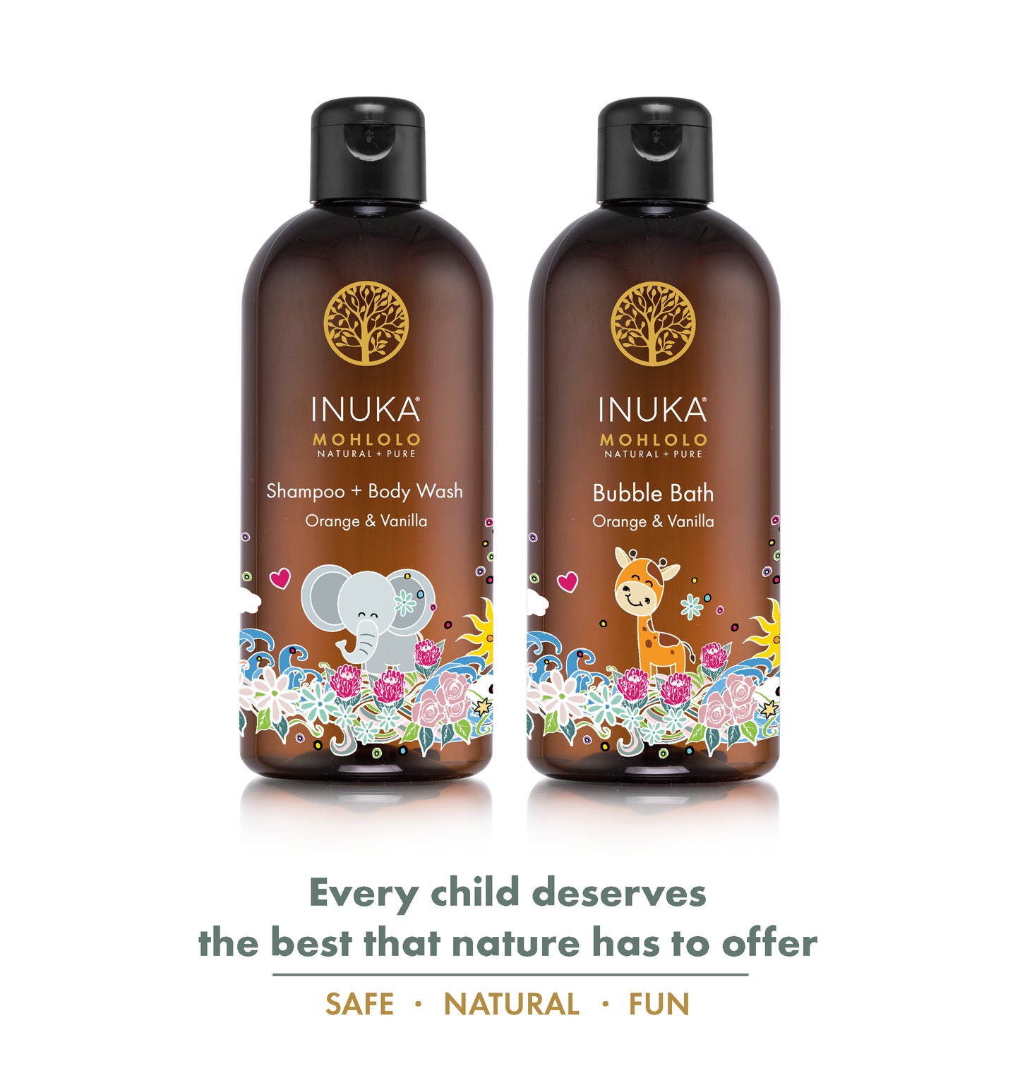 INUKA MOHLOLO KIDDIES SHAMPOO & BODY WASH - 300ML