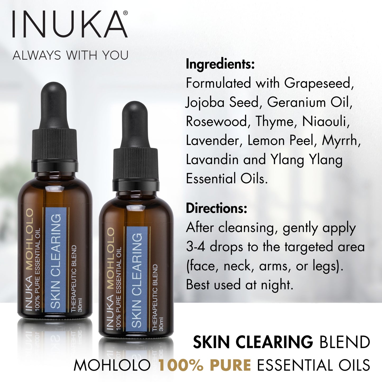 INUKA MOHLOLO SKIN CLEARING OIL - 30ML
