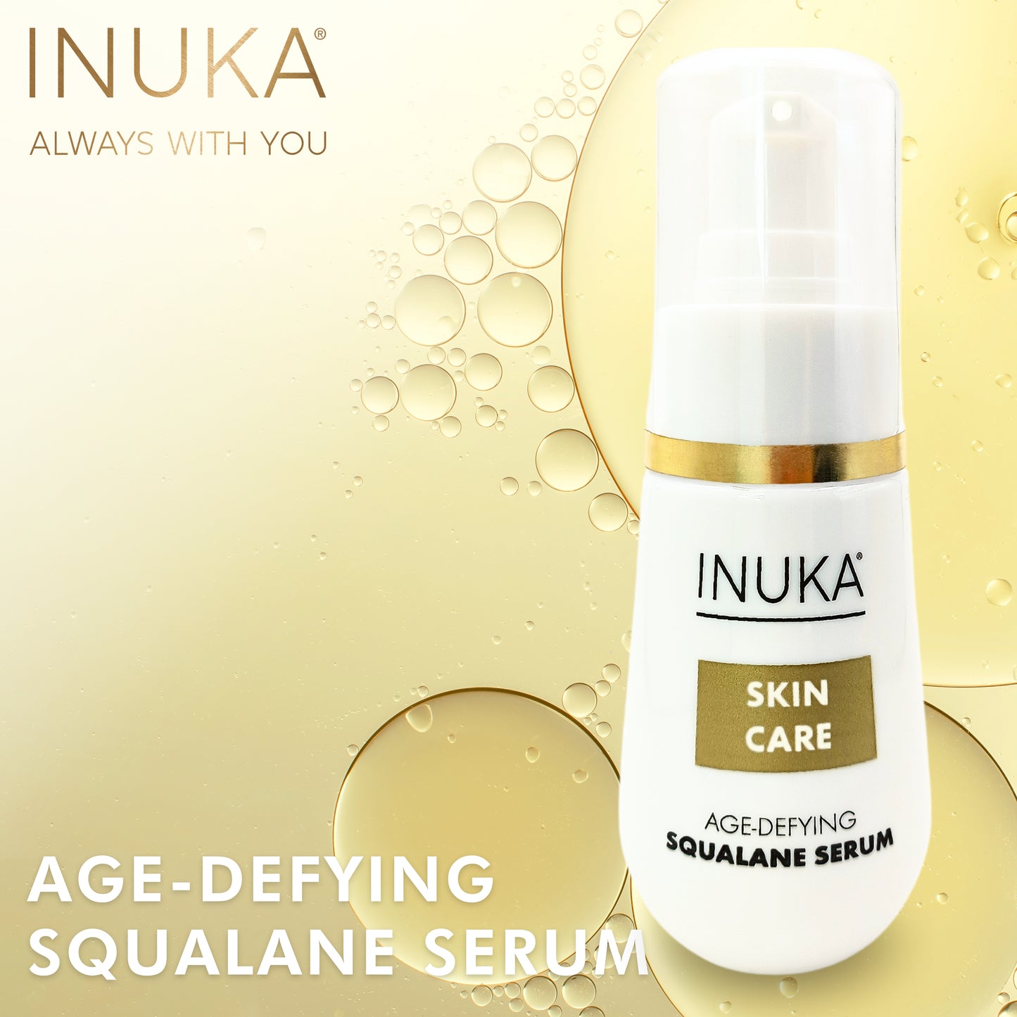 INUKA AGE-DEFYING SQUALANE SERUM - 50ML