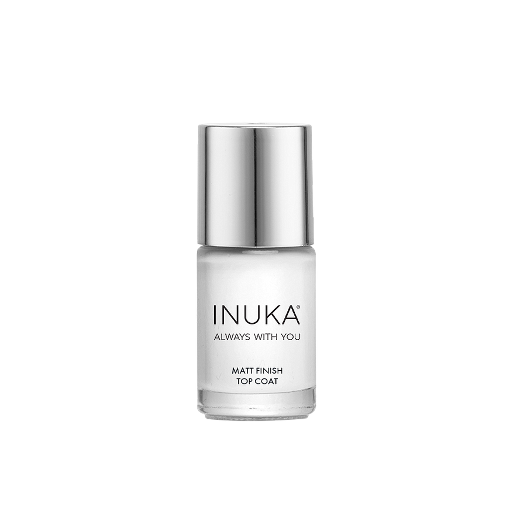 INUKA MATTE FINISH TOP COAT NAIL POLISH - 11ML