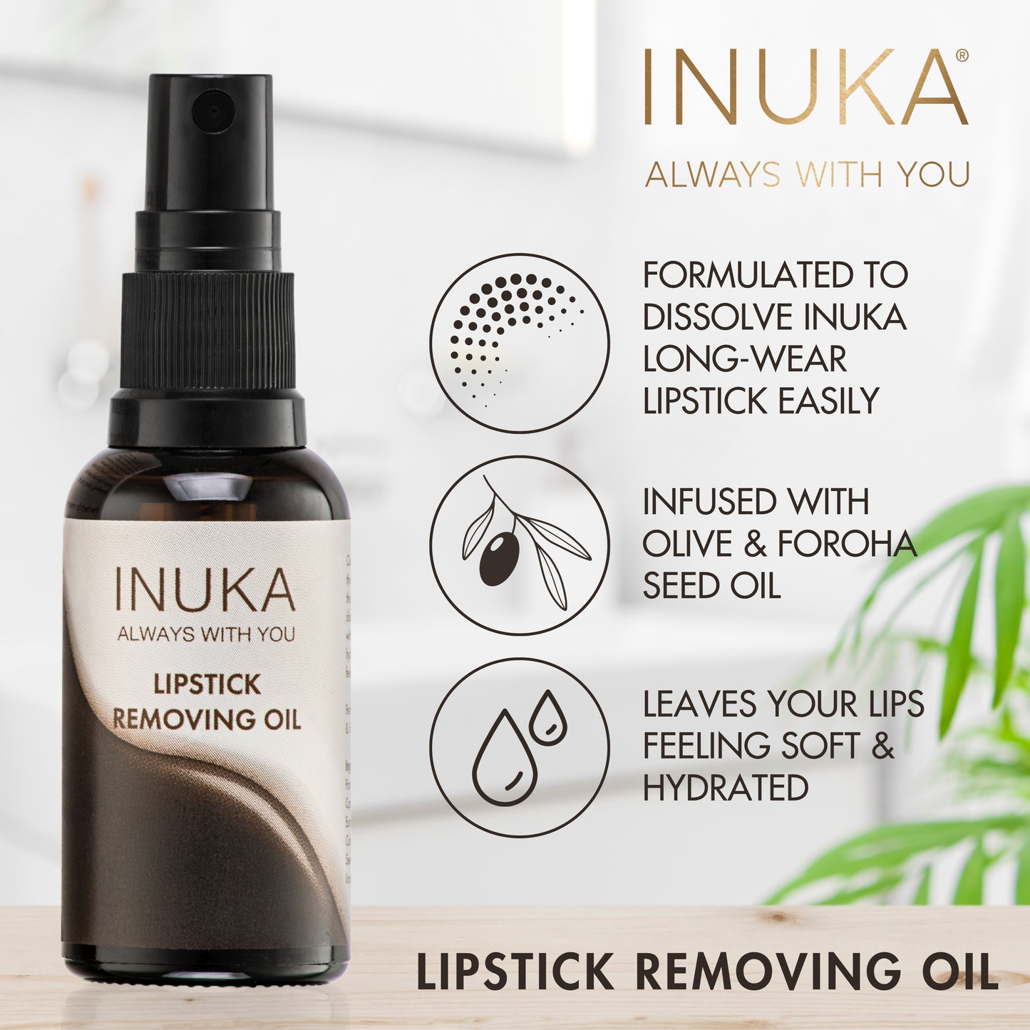 INUKA LIPSTICK REMOVING OIL - 30ML